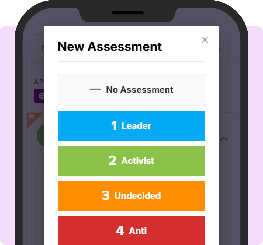 Assessments within ActionBuilder